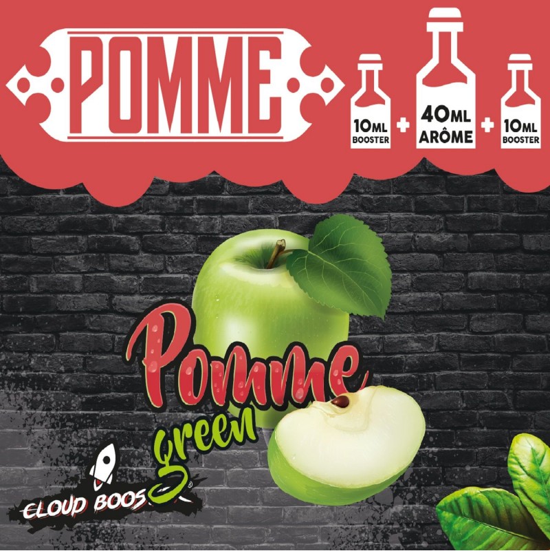 POMME GREEN 40 ML+2*10 ML BOOSTERS