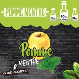 POMME MENTHE 40 ML+2*10 ML BOOSTERS