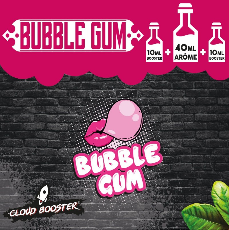 BUBBLE GUM 40 ML +2*10 ML BOOSTERS
