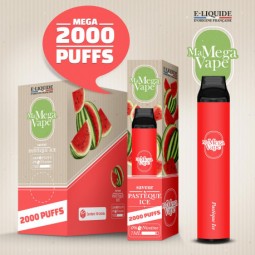 VAPE PEN JETABLE MA MEGA VAPE 2000 PUFF PASTEQUE ICE